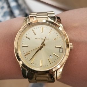 Gold tone Michael Kors watch